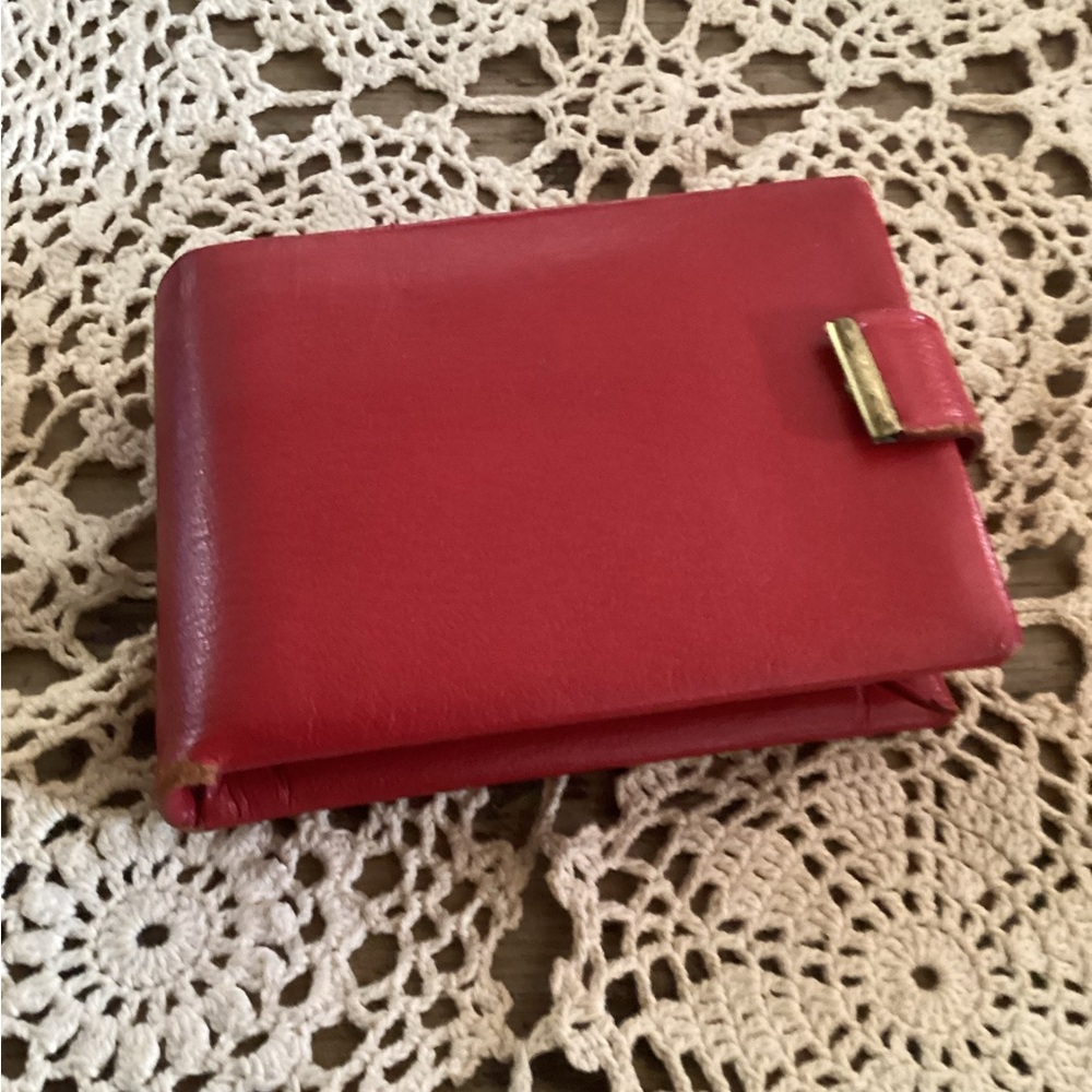 Vintage 50s-60s Red Leather Ginuwine cowhide